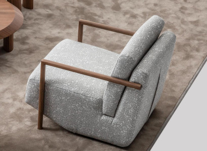 Armchair Gray Living room Furniture Design Modern Luxury Single Seater Club Relax